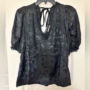 Black Noir style blouse - Medium- NWT